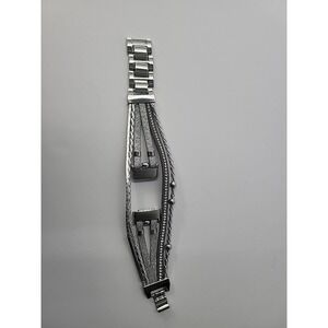 Silver Tone Rhinestone Glitter Bracelet Band for Fitbit Charge 5 Multi Strand